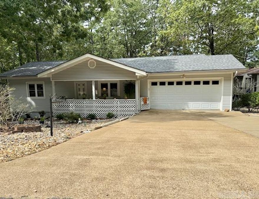 Welcome to your Next Home in the desirable Murica Neighborhood*This updated home offers a perfect blend of comfort & style, an ideal sanctuary*Bright Arkansas room offers endless possibilities, perfect as a studio, home office, or gameroom*Let your creativity thrive in this flexible space*Recent Upgrades: Two Ceiling fans for added comfort, along with disposal, 2025*Roof-with hail-resistant shingles, 2024*Stunning LVP in living, dining rm & kitchen areas, along with cozy Berber carpeting in bdrms & sunrm, entire interior painted, ceilings, walls, & closets, locks/handles on all exterior doors, ensuring peace of mind, faucets in kitchen & baths, plumbing shut-offs under all sinks, for convenience, all in 2022*Window treatments replaced in 2023, provide a fresh look thru-out home. Deck was revitalized with new boards & stairs 2022, & features new paint*Relax under the metal pergola screened for extra comfort, 2023*Garage door opener, 2023 enhances access*cabin/studio/shop/storage,2023, in backyard with electricity*Garland Co. indicates sq footage as 986*Sunroom adds 240 sq ft.*Buyer encouraged to measure*HSV has buy-in fee of $2k for new members, due at closing