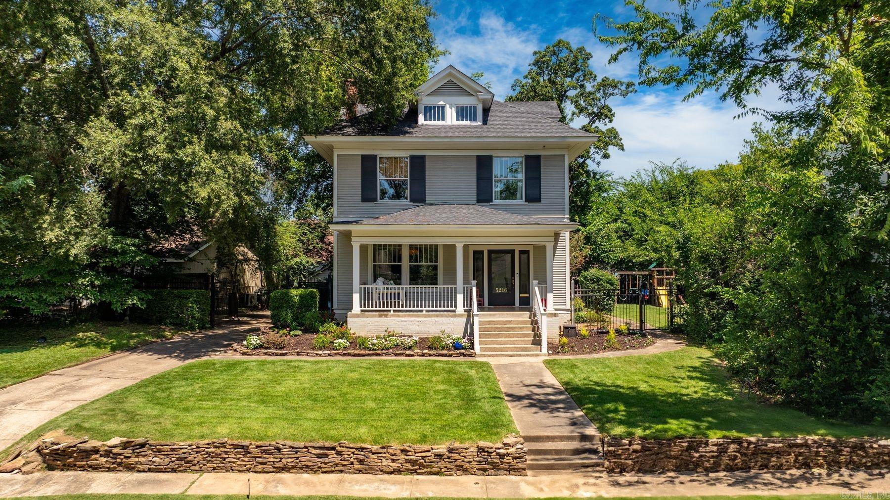 Come see this beautifully renovated Hillcrest American Foursquare. With 3 beds, and 2.5 baths and an office or 4th bedroom upstairs, this home seamlessly blends historic charm with modern luxury. Built in 1912 and offering 2,448 SF of living space, every inch has been thoughtfully updated while preserving its classic character. The light-filled kitchen features all LG appliancesāincluding a wine fridgeāperfect for entertaining. A spacious primary suite offers comfort and style, while the separate laundry room adds everyday convenience. Enjoy quiet mornings on the large front porch with a swing, or unwind in the fenced-in backyard with mature landscaping. With excellent curb appeal, a detached garage and a welcoming floor plan, and prime location near shops, dining, and parks, this Hillcrest gem is truly move-in ready. Don't miss your chance to own a piece of history with all the modern upgrades youāve been dreaming of!