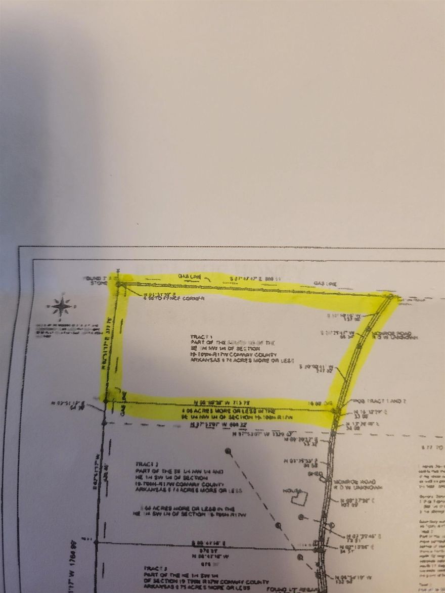 This is a great place for a cabin and/or a small patch of woods to hunt that's just minutes from Atkins. Roughly 5 miles from the national forest and utilities are available at the road. Conveniently located between Appleton and Jerusalem so supplies for a quick trip are available. New Survey available.