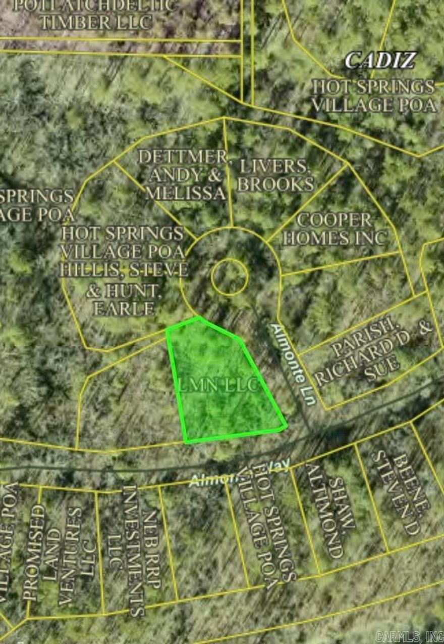Amazing Lot for sale in Hot spring village! Situated in a beautiful, developing neighborhood. This property offer much potential.