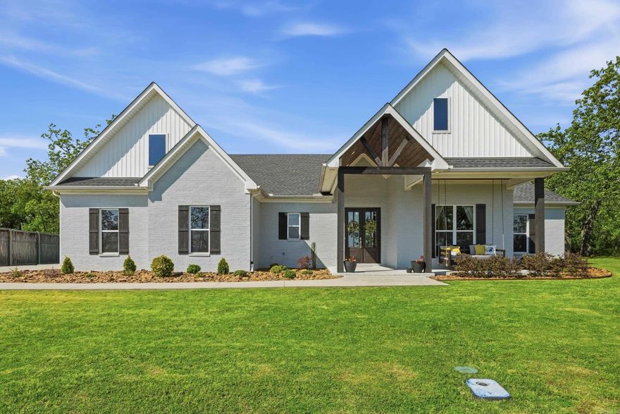 Perched above Conway with sweeping views, this beautifully maintained 2,940 sq ft home blends modern comfort with timeless charm. Featuring 5 bedrooms and 3.5 baths, the flexible upstairs 5th bedroom doubles perfectly as a bonus space. Enjoy slow mornings or peaceful evenings on the porch swing (to convey), taking in the scenery from your own private retreat. Thoughtfully cared for and move-in ready, this home offers both space and style in one inviting package.