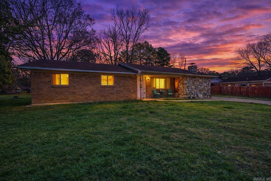 This 3-bedroom, 1-bath home offers 1,533 +/- sq ft of cozy living space. You will find beautiful stone masonry inside and out. Included is a detached 1,344 +/- sq ft garage for all your hobbies, interests, and new projects. The property also features a covered porch, wooden privacy fence, and concrete driveway. For your convenience, it’s located in the heart of Glenwood, giving walking access to local amenities, shopping, and services.