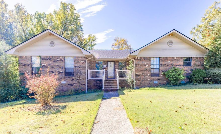 Welcome to your new home in the established neighborhood of Dark Forest Place, nestled on a spacious corner lot. This home offers an inviting front porch that enters into a spacious living room with a brick fireplace. Kitchen has tons of cabinets that leads into a formal dining room. Large Master on-suite with two additional  bedrooms and full bath. Nice sized back deck overlooks the backyard, which includes a quaint multipurpose workshop. The first room is more of a flex space and a door that leads to more of a workshop type area. New Roof and HVAC in 2022!