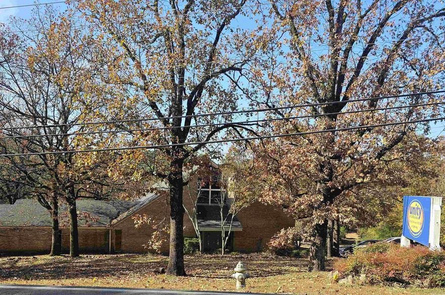 WEST LITTLE ROCK CHURCH BUILDING AND LAND FOR SALE.  SPACIOUS SANCTUARY WITH EXQUISITE HARDWOOD CEILINGS AND BEAMS, GREAT LIGHTING AND 16 WOODEN PEWS.  TWO OFFICES, THREE CLASSROOMS, SMALL KITCHEN AND A DINING AREA.  LOTS OF BUILT-INS.  PARKING FOR 70 VEHICLES.  EXTERIOR HAS A CONTEMPLATION GARDEN. FURNISHINGS ARE NEGOTIABLE.  BUILDING IS FOR SALE AND WILL NOT LEASE.   PROPERTY FOR SALE 'AS-IS' Zoning is CUP for church or storage.