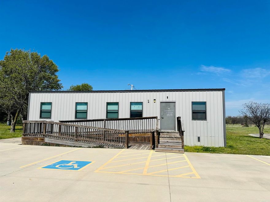 Prime commercial opportunity in a high-visibility location! Built in 2021, this 1,152 sq ft property at 11885 Hwy 49 N in Marmaduke offers a modern, move-in ready space ideal for a variety of business uses. Previously operated as a medical clinic, the layout is both functional and versatileperfect for an office, hair salon, massage therapy business, boutique service provider, and more. The interior features a welcoming reception area, dedicated waiting room, multiple exam or private office rooms, a convenient break room, and two half bathrooms. Thoughtfully designed for efficiency and client comfort, the space allows for easy adaptation to fit your business needs. Positioned along busy Hwy 49, this property benefits from excellent visibility and steady traffic flowmaking it an ideal location to grow or establish your business. Endless potential in a nearly new buildingdon't miss this opportunity to bring your vision to life!