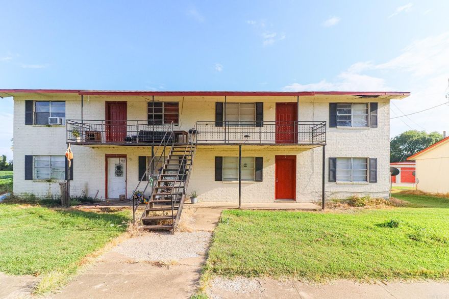 This 8-unit apartment complex offers an excellent return on investment with a strong rental history. The property includes four spacious 2-bedroom, 1-bath units and four 1-bedroom, 1-bath units, providing a great mix for tenants seeking comfort and affordability. With steady cash flow potential, low vacancy, and room for future appreciation, this property is an ideal addition to any investor’s portfolio. Don’t miss your chance to own a multi-unit complex in a desirable location!  Call or text today for more information or to schedule your showing appointment!