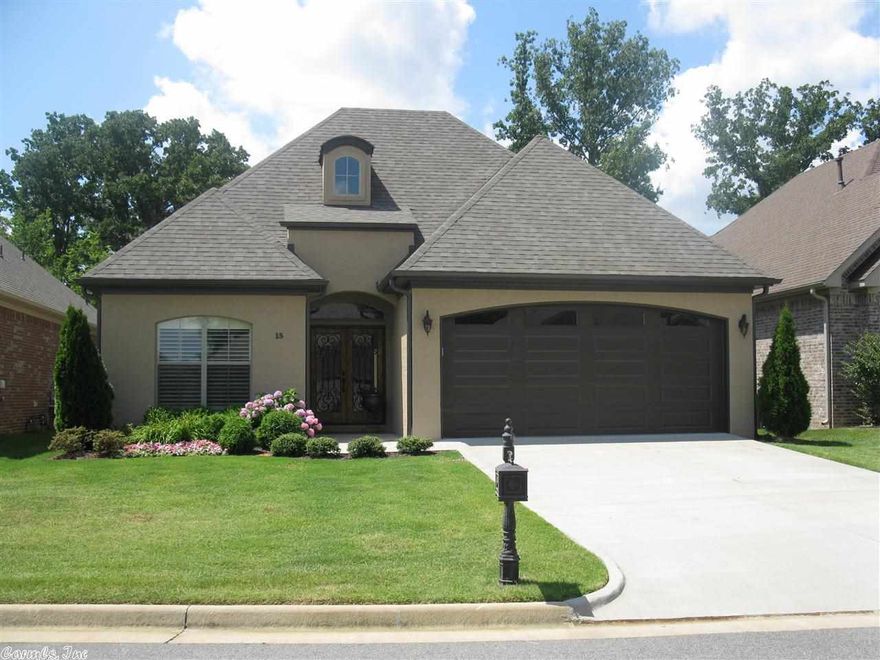 Beautiful concrete painted brick home with french front doors, open floor plan, granite counter tops, stainless steel appliances, security system, private patio with fenced backyard and other designer finishes. Move in ready. Special taxes include lawn care, sprinkler water and bi annually shrubbery maintenance. Great WLR location on quiet cul-de-sac street & no back door neighbors; come see it today!!  *There is an electric oven/stove but there is also a gas hook up available behind it.