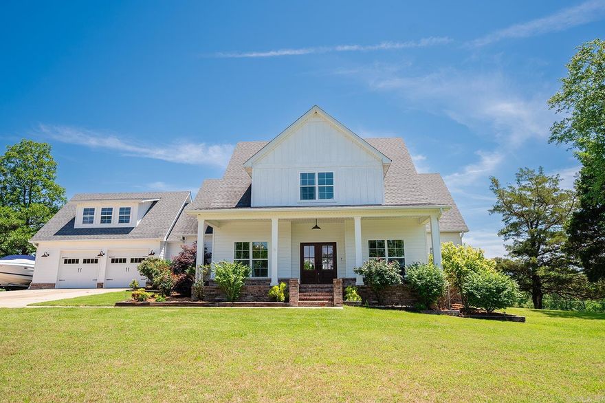 Welcome to this one-of-a-kind custom home nestled on 3 picturesque acres in Hidden Lake Estates, right in the heart of Beebe. Boasting 3,299 sq. ft. of thoughtfully designed living space, this home offers custom finishes throughout and a spacious, open-concept layout perfect for entertaining and everyday living.  The gourmet kitchen features a large island, floor-to-ceiling cabinetry, an eat-in area, gas range, pot filler and an oversized built-in refrigerator and freezer. A formal dining room and dedicated office are located on the main level, along with the luxurious primary suite—complete with dual vanities, a soaking tub, a tiled walk-in shower with linear drain, and large walk-in closet.  Upstairs, you'll find two additional bedrooms each with their own private bath, plus a large additional bedroom/bonus room. Step out back to enjoy peaceful views from the covered porch—ideal for morning coffee or unwinding at the end of the day.  Ample storage throughout, including a staircase to a fully floored attic. This home has so much to offer—you truly have to see it in person. Schedule your showing today!  MORE PICTURES COMING SOON! SEE AGENT REMARKS!