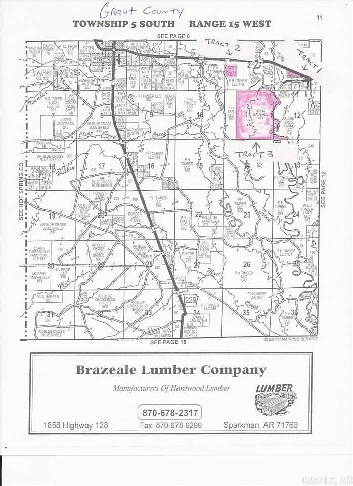 Timber land has it all: mature hardwoods and pines*Saline River touches it also*we have all the timber information in file*call us for offer requirements*