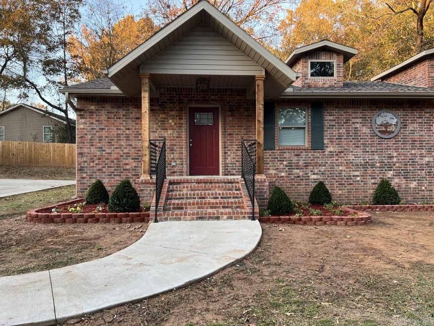 GORGEOUS 3 Bed, 2 Bath waiting for YOU to call it home. This is a showstopper every detail was flawlessly done by this builder! This property has a magnificent open floor plan with custom granite countertops. The kitchen is fully open to the living room. This space features custom cabinets, granite countertops, a brand new fridge, modern hardware, wonderful granite backsplash, tons of natural lighting, large back deck with plenty of space for children to play and pets. The floor plan is designed for privacy when you want it and open spaces for everyone to enjoy. Both bathrooms have stunning walk-in, tiled showers. They are even prettier in person! The entire home has durable limited life time vinyl plank flooring. There is a back deck and an entire sidewalk that wraps around to the front of the house. Brand new appliances, water heater, roof, and new central heater and air. This energy efficiency home is charming, thoughtfully designed, stunning, and waiting for you to call it home!