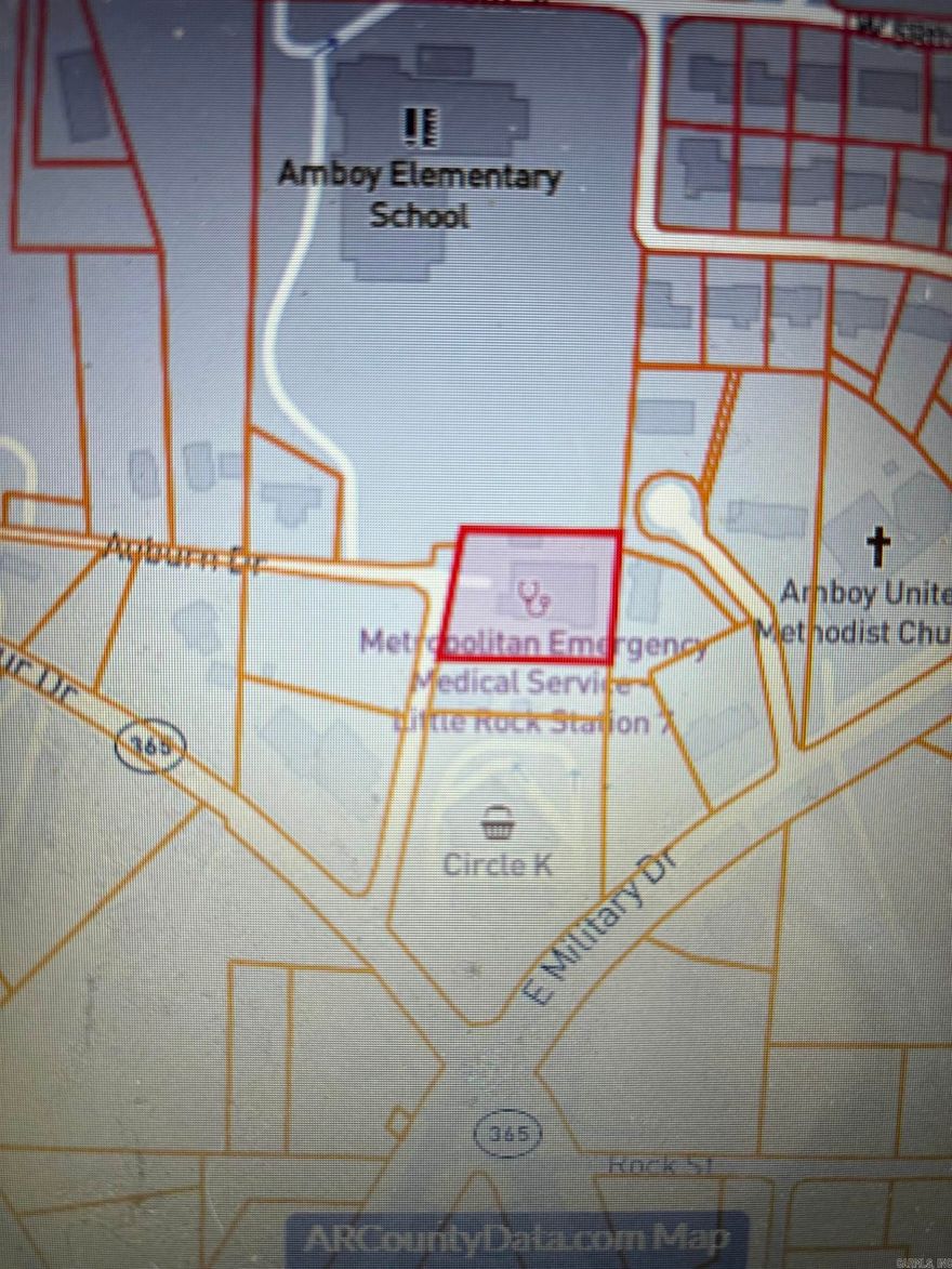 Great Commercial Lot to develop in North Little Rock, zoned Commercial. 0.65