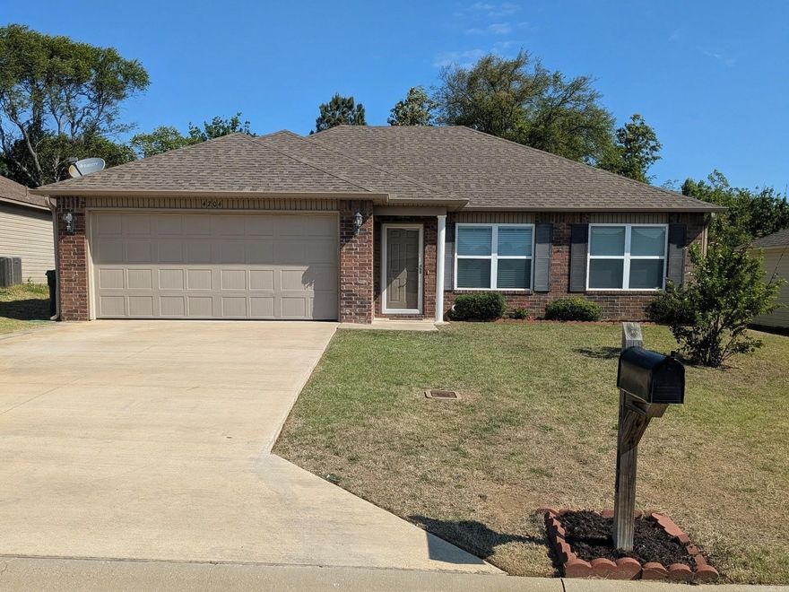 This all electric custom built home offers 3 bedrooms, 2 baths, an open floor plan, and split-bedroom design. The main suite includes a walk-in shower and closet. The large kitchen features granite countertops, a pantry, and a modern fridge. Enjoy a private, covered patio with tree-lined views, plus an extra patio area. Additional upgrades included in construction were luxury vinyl plank flooring throughout, gutters, landscaping, architectural shingles, and an Eagle Barn 8 x 12  storage building.   Legal Description: WILLOW POINTE SUBDIVISION PHASE 2 80'x134' City of Jonesboro, Craighead Co, AR Parcel: 01-144154-04700