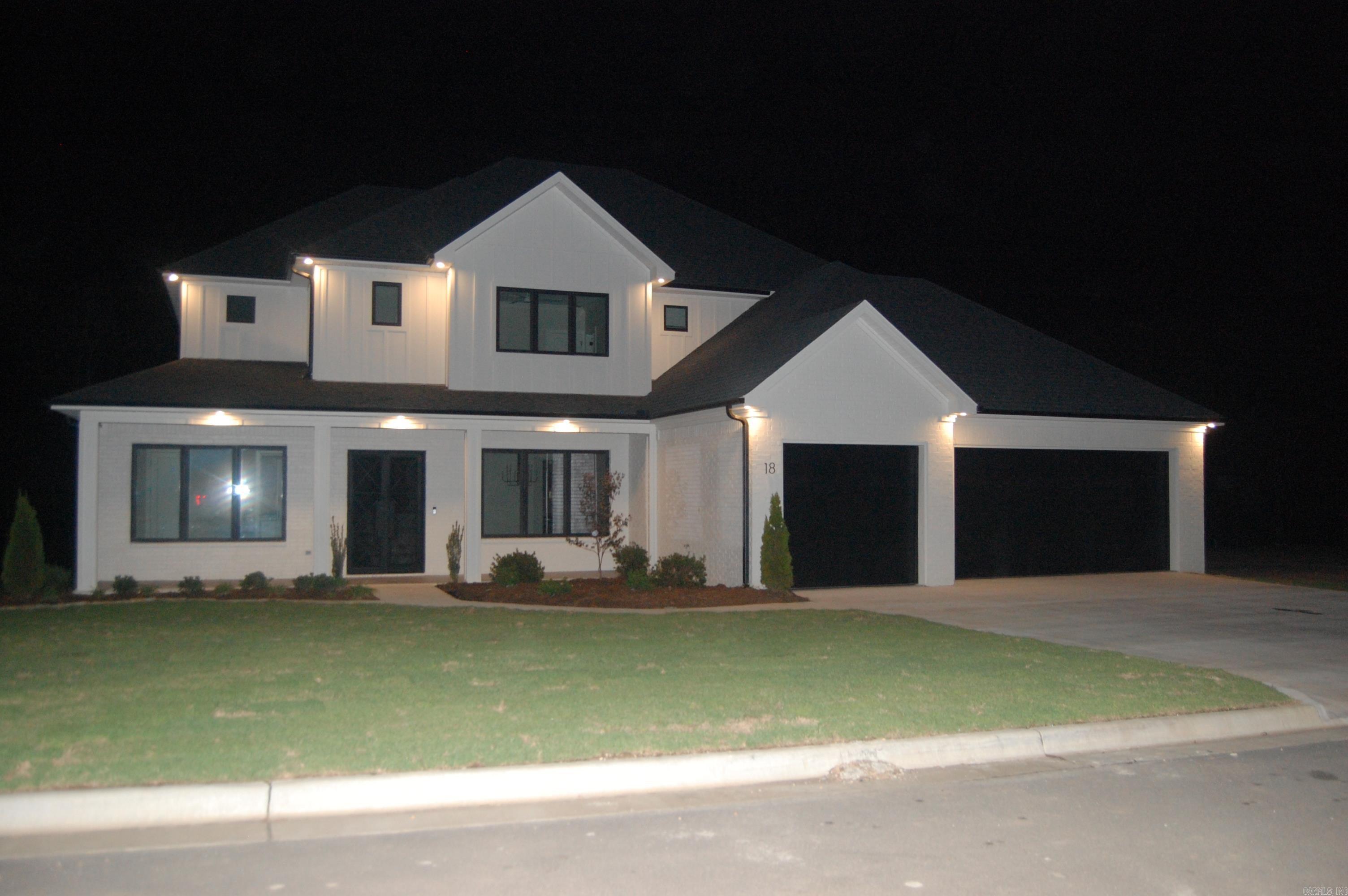 Beautiful Modern Farmhouse that features 5 bedrooms & 5 full bath. Three beds up & master bedroom & guest bedroom/office down. Quartz in Kitchen, Master bath, guest bath, & Fireplace. All bedrooms have walk in closets. Gorgeous light fixtures, beautiful wood work, Black modern staircase railing, Beautiful tile, LVP & Beautiful Carpet in upstairs bedrooms. Recirc Tankless heater, Front & back covered porches with the back that features Gas Fireplace with logs. Beautiful Iron front door, three car garage, sprinkler system & Brilliance Alarm.
