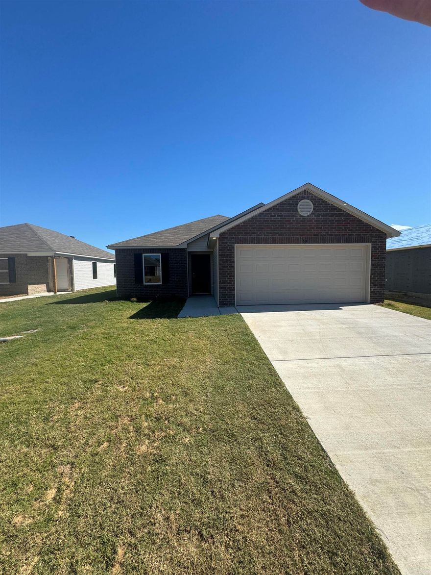 The Wright home is the right home for you! This open-concept plan has a good sized Living Room and eat-in Kitchen. This plan comes with a covered patio! Check it out today!  Valuable upgrades included in this home: 2030 Low E tempered window in Master Bath, plumbing faucet upgrade 2, 8" deep Kitchen sink, 16" laminate level 2 bar top in Kitchen, level 2 laminate countertops, Luxury Vinyl Plank flooring in wet areas and Living Room and adjacent hallways and Master Bedroom including closet, raised ceilings in Living Areas and Master Bedroom per municipal requirements, fiberglass exterior doors, Cheyenne style doors, back door half lite, baseboards level 2, level 1 ceiling fan in Living Room, full sod, microwave hood in Kitchen.     THIS HOME IS SCHEDULED TO BE COMPLETE IN MID OCTOBER.   *** AGENTS, PLEASE SEE SHOWING REMARKS OR AGENT REMARKS FOR VERY IMPORTANT INFORMATION. ***