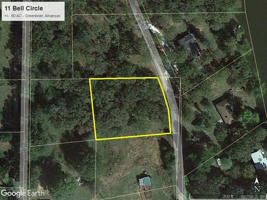 Vacant Lot For Sale. Wooded lot in quiet country setting just outside Greenbrier city limits. Greenbrier School District.
