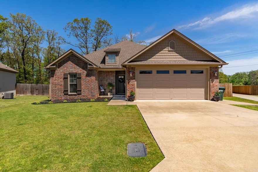 Discover the perfect opportunity to own your first-time homebuyer's dream in the coveted Cherry Hill Subdivision. Built in 2020, this beautiful residence boasts 3 bedrooms and 2 bathrooms, with the master suite thoughtfully separated from the other bedrooms for enhanced privacy. The heart of the home shines with a beautiful kitchen featuring custom white cabinets and granite countertops throughout, creating an inviting and stylish space. The open floor plan enhances the sense of spaciousness and flow, while every corner exudes a warm "home sweet home" feeling. Don't miss out on this incredible chance to make this charming property your very own!