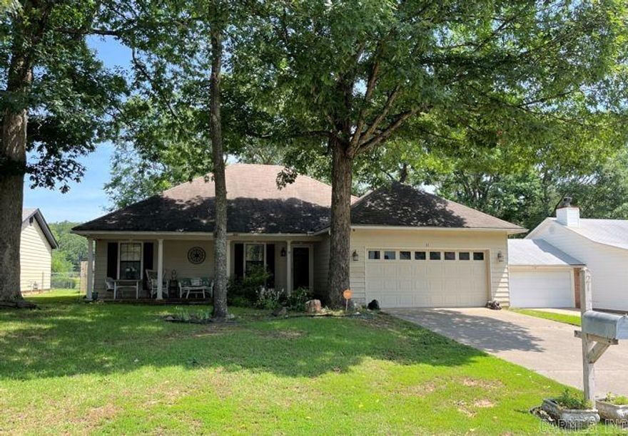 Incredible Value to call Home!  1-Level on lovely tree-shaded lot overlooks pasture of horses/goats/geese :-)  * Inside you will love the high vaulted ceilings, huge bay window in the Kitchen/Dining and all the natural light * Don't get jealous of the owners "closet"/3rd BR * Easy maintenance concrete stained floors would be easy to overlay with LVP or carpet if desired * Grill & Relax with friends on the oversized & shaded rear deck * Power-washing created exterior areas that will want some fresh paint in the near future, but priced accordingly ... compare to the comps that point to a $200k+ value * spacious 2 car garage with storage offset + small shed in rear yard *  Lower utility bills due to incredible shade trees and fans in most rooms * Hurry as this one should go quickly - $8,000 & $9,000 Free Grant funds available to qualified buyers for down payment and closing costs!   Showing begin Saturday, June 1st ... TEXT AGENT to Show ... NOT ShowingTime * See Agent Remarks