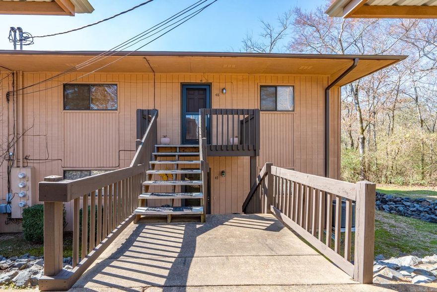 Nestled in the hidden gem neighborhood of Willowbrook Terrace, this recently renovated, move-in ready condo offers the perfect blend of comfort and convenience. With only seven steps up to the front door, this one-level, end unit features 2 bedrooms, 2 baths, and 1,085 sq ft of living space.  In 2024, the condo received numerous updates, including new granite countertops, stainless steel appliances, a storm door, new HVAC system, water heater, and fixtures. Both bathrooms have been modernized with new toilets and fixtures, and the entire condo has been freshly painted.  Enjoy the great back patio, outside storage, covered parking, and extra landscaping that enhance your outdoor experience. This end unit provides a quiet, peaceful atmosphere with private forest views. The complex also boasts a swimming pool and a walking trail.  Whether you're looking for a permanent home or a seasonal retreat to enjoy lake life and seasonal horse racing, this condo is conveniently located near the Bypass and shopping. It's definitely worth a look!  Seller will pay $1200 of buyers future POA dues at closing.