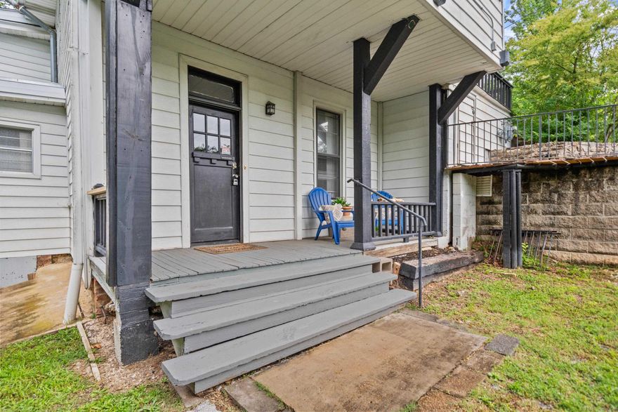 Welcome to 169 & 171 Crest Ave, a truly unique and charming duplex located on a spacious lot with stunning views of the Hot Springs National Forest. This one-of-a-kind property is a must-see for investors and homeowners alike, offering exceptional rental income through various locked-in mid-term leases throughout the year. Whether you're looking to expand your investment portfolio or live in one unit while generating income from the other, this duplex is the perfect opportunity.  The top unit at 169 Crest Ave features a spacious 3-bedroom, 2-bath layout, including a master suite and a dedicated office space—perfect for remote work or extra living flexibility. Tenants enjoy their own private balcony, a cozy gas fireplace, garbage disposal, dishwasher, and brand-new appliances. Utilities are well-managed, with the tenant responsible for gas and electric, while water is shared with the lower unit. Each unit has its own gas furnace, electric central air system, and a new hot water heater for maximum efficiency and comfort.  The bottom unit at 171 Crest Ave is equally inviting, offering a warm and well-designed living space with an unbeatable view from the kitchen that overlooks the ser
