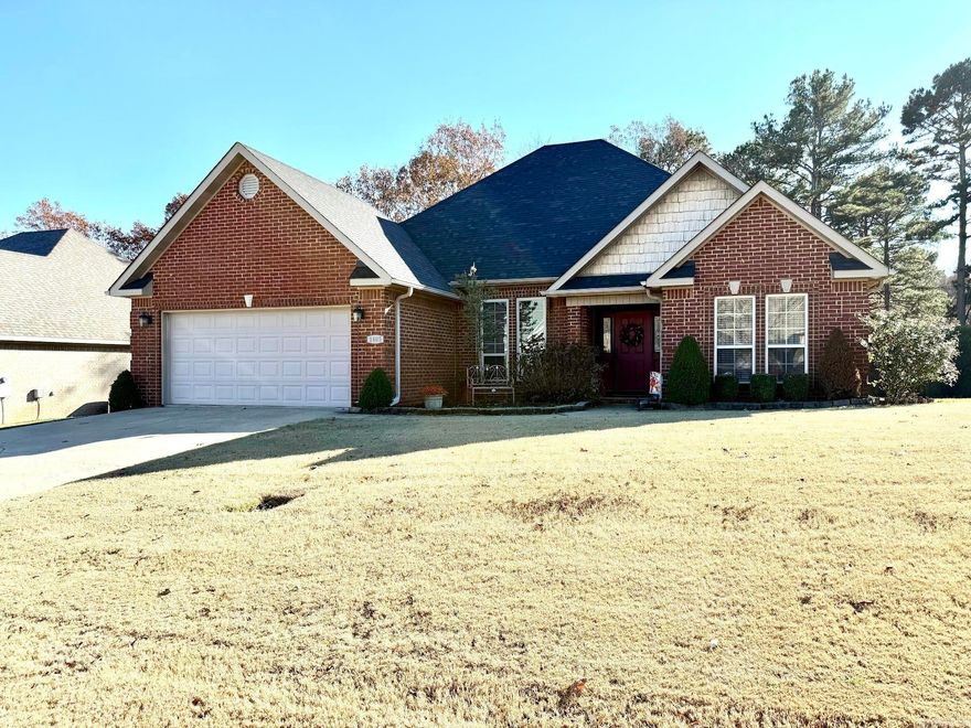 Immaculate all brick home located in SW Jonesboro. This 4 BR 2 Ba. home boast numerous improvements including a new roof installed in 2022, new ch/a installed in 2023, old insulation removed and replaced in 2023, saltwater in-ground pool installed in 2019 that includes warming pad, safety cover and in-floor cleaner.  The inside of the home has a combination of hardwood, tile and carpeting.  There is a large kitchen with Corian countertops.  Their is also a separate dining room for family meals and the living room has a beautiful gas fireplace for those cool nights. This home is absolutely move in ready.