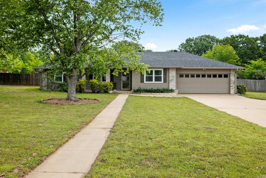 Welcome home to this beautifully maintained 3-bedroom, 2-bath home located in the highly desirable Valley View School District! Offering a split floor plan for added privacy, this home features a spacious living area with a cozy gas log fireplace and an abundance of natural light throughout. The oversized sunroom—currently used as a pool table room—provides the perfect flex space for entertaining, a second living area, game room, or home office. Situated on a large 1-acre lot, the fully privacy-fenced backyard offers plenty of room to relax, play, or entertain. Need extra storage or workspace? The insulated 18x24 shop with electricity is ready for hobbies, projects, or additional storage. Additional updates include a newer roof only 3 years old and windows replaced approximately 5 years ago. Complete with a 2-car garage and peaceful setting, this property offers the perfect combination of space, comfort, and functionality. Don’t miss your chance to enjoy country-style living with all the conveniences of town nearby!