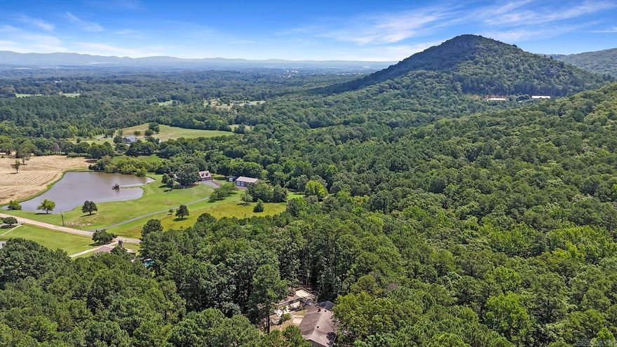 Welcome to your dream homestead! Nestled on 10.42 serene acres in Lake Hamilton School District, this unique property blends privacy, nature, and potential, and is already prepped for sustainable living. The property includes a RV parking area, a spring-fed pond, a chicken coop, 2 pear trees, a fig tree, garden space, a pool with wooden decking, and a panoramic wooded view with plenty of room to add a shop or guest house. The 3 bedroom, 2 bathroom home offers nearly 2,000 square feet and features a rustic stone fireplace and lots of windows that flood the space with natural light. The seller has started renovations - now it’s awaiting your custom finishes. Just bring your vision and take advantage of this incredible opportunity! Live off the land or create your dream rural escape. Keep the property as private and wooded as you like or selectively clear trees to open up breathtaking views and even more usable space.