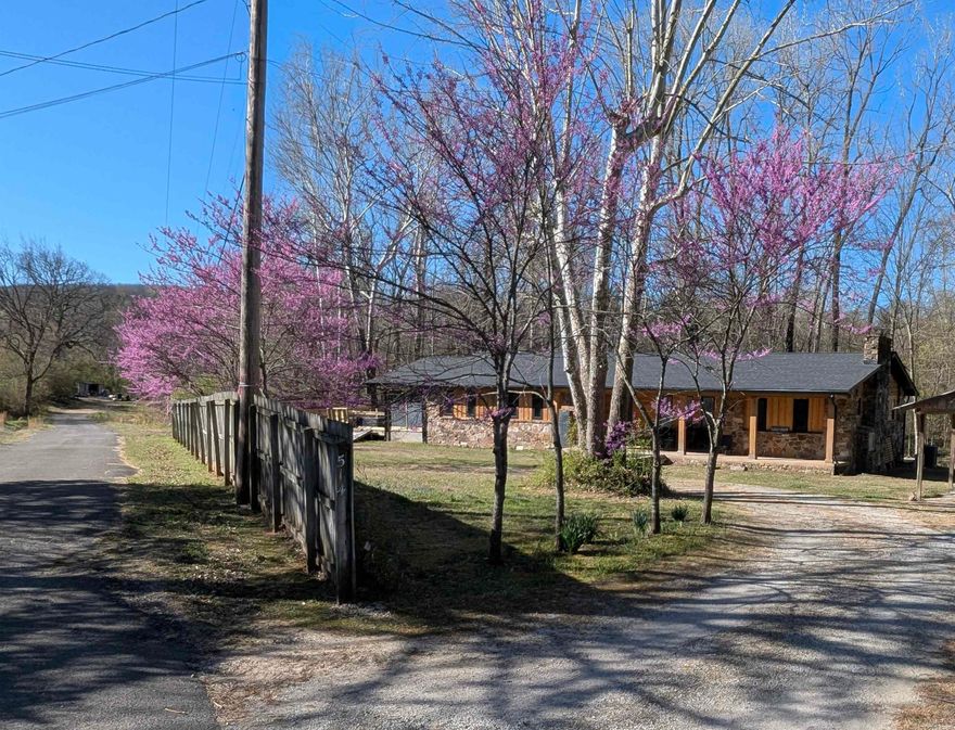 Price Reduced inline w/ Apr Appraisal.  Only resident on dead-end street and 2 blocks from historic court house, home is ultra private woodland creek enclave - with many locals unaware of its existence. Spa-like features not available elsewhere.   Contact office -  8 video links.  Full gut remodel and small primary suite addition completed 2024 -  NEW improvements:  roof (3/25), HVAC, cypress siding, gutters,  all flooring (some heated), walls, wiring, high end windows,  solar tube lights for daylight and ambient night lights, on demand instant hot water, reclaimed kitchen island,  3 ice maker types, wet bar, Italian cooktop, high capacity W&Ds,  custom copper insulated bathtub made in India, heated swimming pool spa custom designed care-free, 2-3 person hot tub with neck / shoulder jets and finally picture windows and decking galore to re-situate the views towards the lively year round creek, field and woods.  Selling turn key - all conveys with exception of handful items. Fab short term vacation rental in a proven emerging market or better yet, your next home.  House NOT in FEMA flood zone. Separate driveway on Webb St begs for an ADU or subdivide
