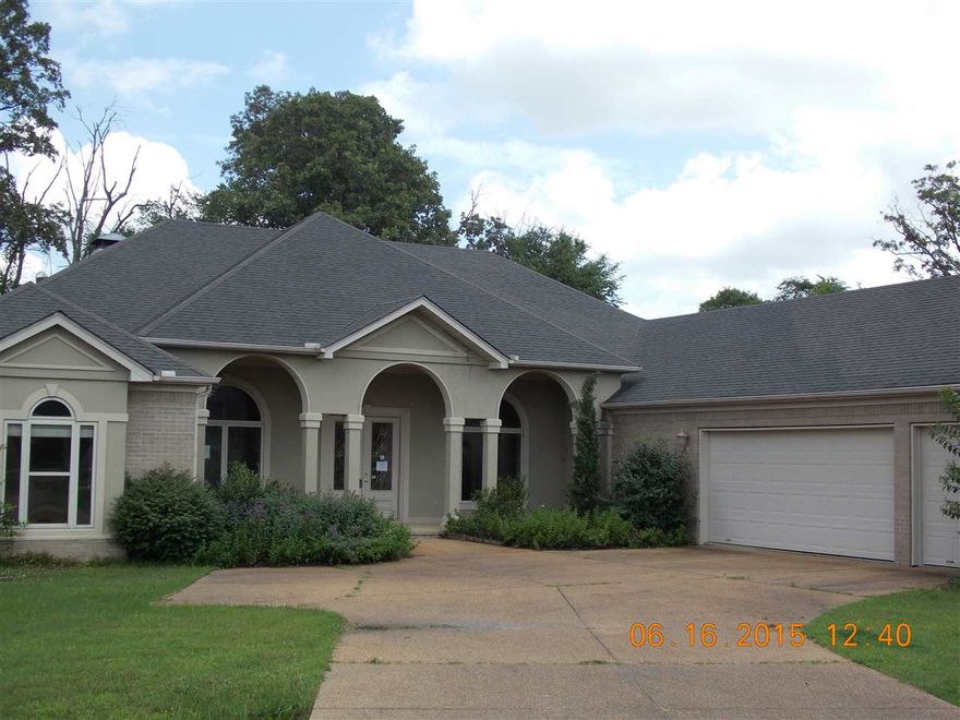 Wonderful open floor plan with separate master suite with dble sided Fire Place, 3 car garage, large porches front and back.  2 living, 2 dining, awesome kitchen layout.  4th bedroom set up as office with built ins.  Sold as is, First Look Initiative until August 25th owner occupants only.  Contact listing agent for details or questions, agents see remarks