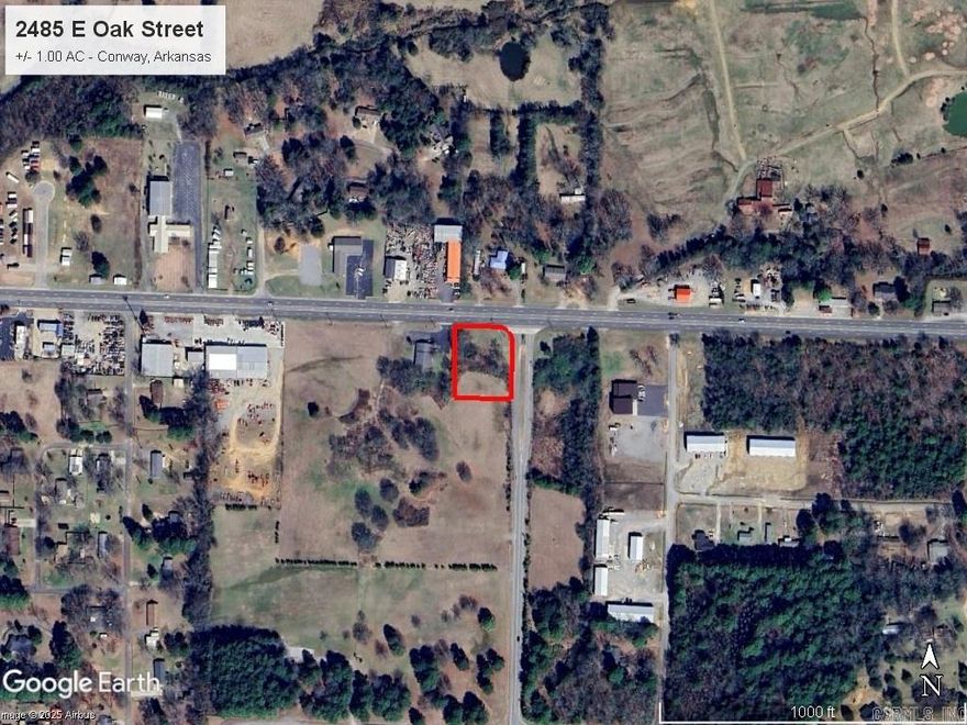 This high visibility tract is located on Highway 64 East (Oak St) in front of Conway Expo Center and Faulkner County Fairgrounds Complex. Traffic counts are estimated to be +/- 22,000 VPD and Conway Corporation water and sewer are close to property. Mineral Rights do not convey. See adjacent listing (MLS # 10334261) for additional acreage.