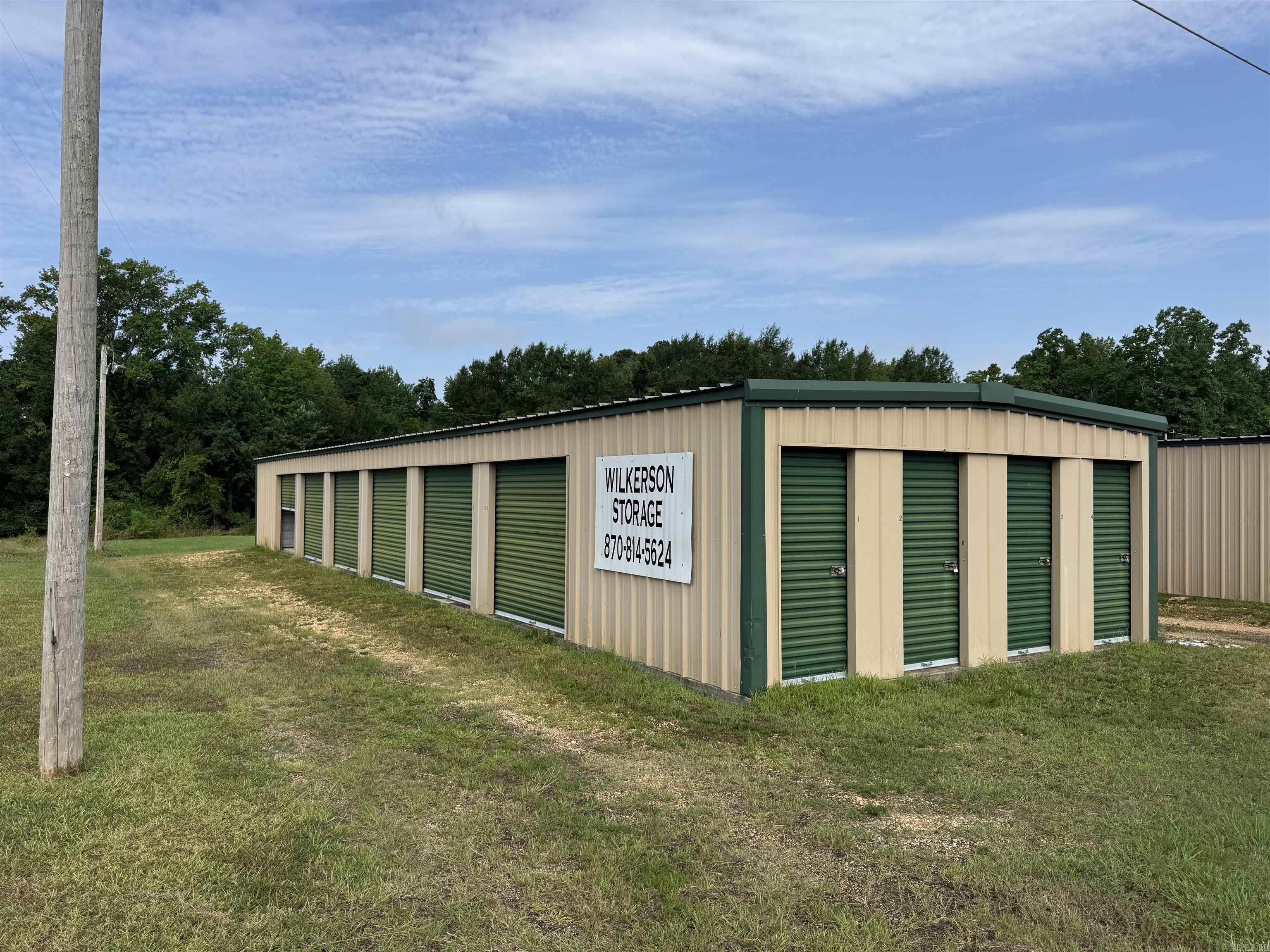 This is an opportunity for an investor wanting to get into storage rental. There are a total of 54 units, 12 5x10s, and 42 10x10s. The occupancy rate stays around 90% and the current owner has never advertised. There is additional land that the owner would consider selling beside it also. This property is broker owned.