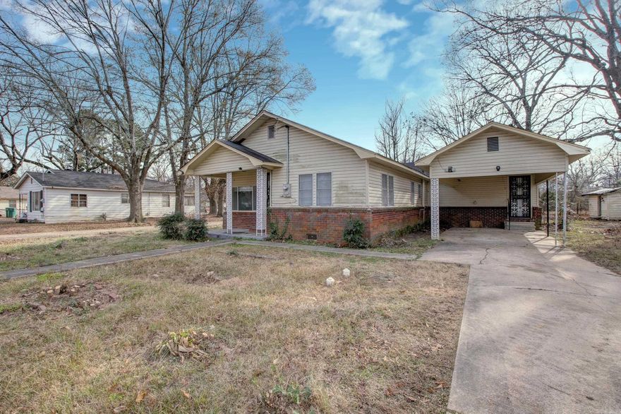 This three bedroom two bathroom home is spacious and sits on a corner lot.  Super cute curb appeal with brick wainscotting and easy-to-maintain vinyl siding. The house was remodeled approximately 10 years ago. With open living areas and large bedrooms this is the perfect opportunity to get into a house fit for your family or even a roommate situation!!  No Seller Property Disclosure is available. Seller never occupied the property.