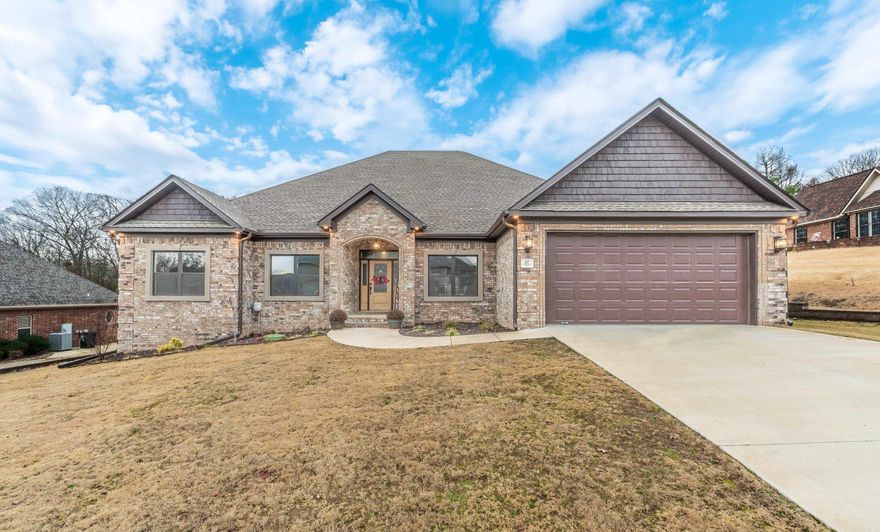 Don't wait to long to view this one, home is still like Brand New, but beautifully decorated. 4 bedroom 2 1/2 Bath consist of 10' ceilings in the main living area and 9' ceilings in the rest. Stunning trim work throughout the home. Beautiful entrance with a formal dinning to the right as you enter that opens up to a huge Living Room, dinning and super nice kitchen with Gas range/griddle, granite tops, tile backsplash, pantry cabinet with roll out drawers, Huge master bedroom with a Master bath and closet that will leave you speechless. Large back porch to sit and enjoy the peaceful woods and wildlife, no one behind you.  Golf Cart Garage door with oversized garage. All of this on a Big 104 x 155 lot.  Sellers wish they could just pick it up and move it with them, due to a relocation that is necessary.  Call to see this one today, sq ft est., pls measure