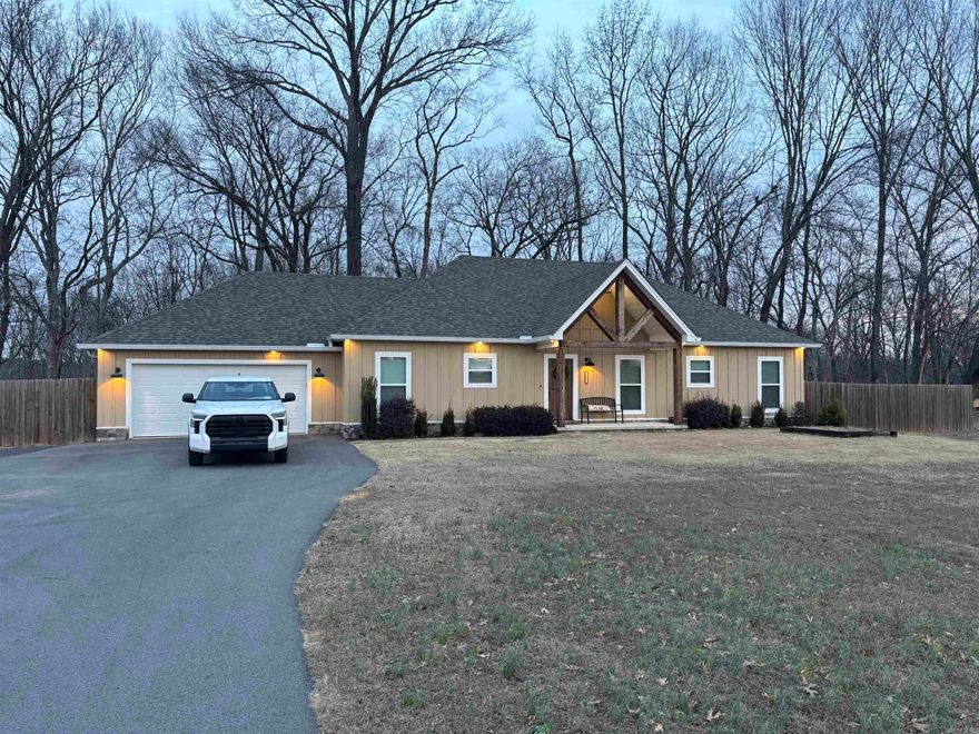 Little Red River home:  Custom-built just 3 years ago by the owner-builder, this 3-bedroom, 3 bath riverfront home sits on a quieter, less developed stretch of the Little Red River known for its exceptional trout fishing. Designed for comfort and entertaining, it features two spacious master suites and a large open-concept kitchen and dining area. The covered back patio extends to a rock terrace overlooking the water and the private boat dock with electricity offers convenient river access. Home is easily accessible just off the highway on a paved rd. and located near a public boat launch. No flood insurance is required.  Furnishings are negotiable with a few personal exceptions.