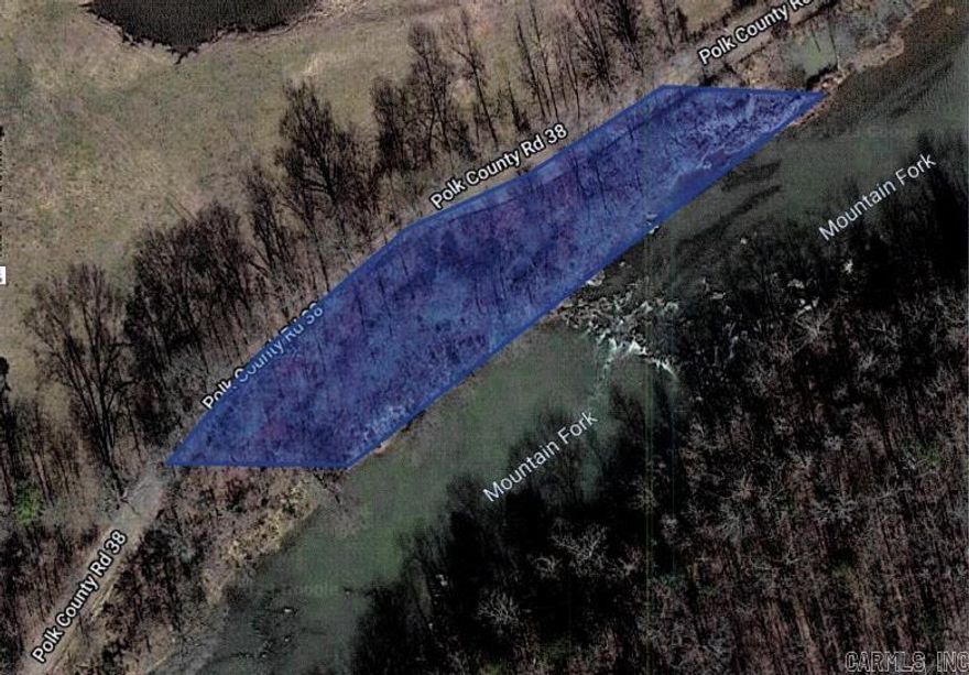 A property like no other, 400 ft of Mountain Fork river frontage right off of the county road!! Fantastic spot to temporarily park your RV, set up a tent, fish, swim, kayak, or just lounge in the beautiful Mountain Fork River!! this one of a kind property allows an easy access point to navigate up or down stream to explore the Magnificent Mountain Fork!! This Property is in the flood Zone but is very useable most of the year.