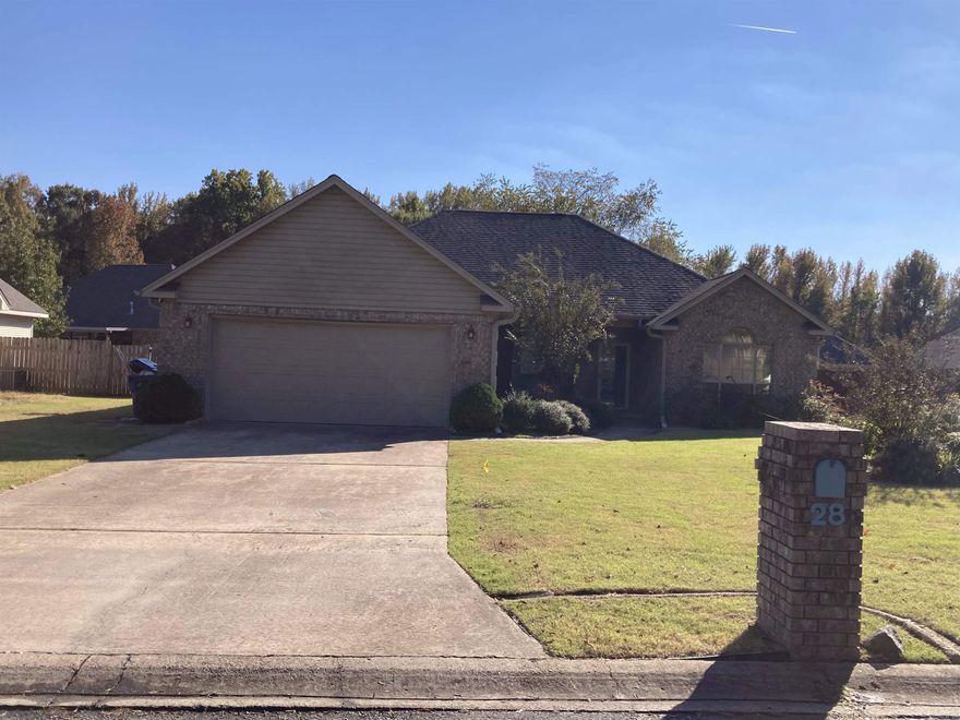 Spacious 3 bedroom, 2 bathroom house in the perfect location! Split floorplan with his and hers closets, large bathrooms with double sinks and linen closets. Tray ceiling in the living room, fireplace, French doors that lead to the back porch and privacy fenced backyard. Storage shed, washer, dryer and refrigerator included! This house has it all and will be gone fast!