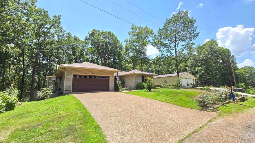 Welcome to market this very private home in the exclusive resort town of Fairfield Bay!  Home has its own private septic system,  as for the HOA amounts collected its only the 60ish a month for your dues to the 3 pools, 100 miles of utv and hiking trails, and 10% off of most purchase found at Resort owned properties!  Also collected is garbage, road and taxes.  For a total of $118.   Much less than any properties that offer community sewer.  To add to the list here you will find a new 30x50 metal building,  concrete floors, 200 amp electrical panel, new green house with raised beds, a GE house generator, inside you will find new home video alarms system sending images right to your phone, new quartz countet tops, new laminate flooring, new walk in shower, new vanites, wood burning fireplace, new windows and exterior doors, newer hvac, water heater, deck on rear of home, and the purchase of additional lots given you m/l .75 acres for room to grow as needed!  No neighbors to be seen in site anywhere!  Call today to plan your personal tour of this amazing home!