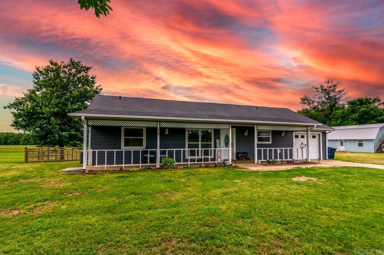 NEW PHOTOS ADDED OF GUEST HOUSE!!! THIS AMAZING PR0PERTY IS BACK ON THE MARKET DUE TO A CONTINGENT OFFER THAT DID NOT WORK, NO FAULT OF THE PROPERTY!!!! BEAUTIFUL LAND all set for your horses or any and all livestock you choose!! Enjoy views from all windows in this home! Look out into the pasture and soak up the peaceful setting or relax on your new roomy deck to take it all in! 3 bedroom, 2 bath with an office, New 30 year roof Sept 2018, New siding Feb 2019, New floors and water heater May 2023, New Septic system October 2023, New HVAC March 2025! GUEST HOME WHICH CAN BE A MOTHER IN LAW QUARTERS OR A RENTAL FOR EXTRA INCOME, this added structure boast 2 bedroom and 1 bath with attached workshop and upstairs storage. This property is equipped with a 1741 sq ft BARN with 5 stalls, tack room, and hay storage. Pasture and some woods, city water, all fenced and a new wood fence for the back yard area for your fur babies or kiddos! More land is available if needed!
