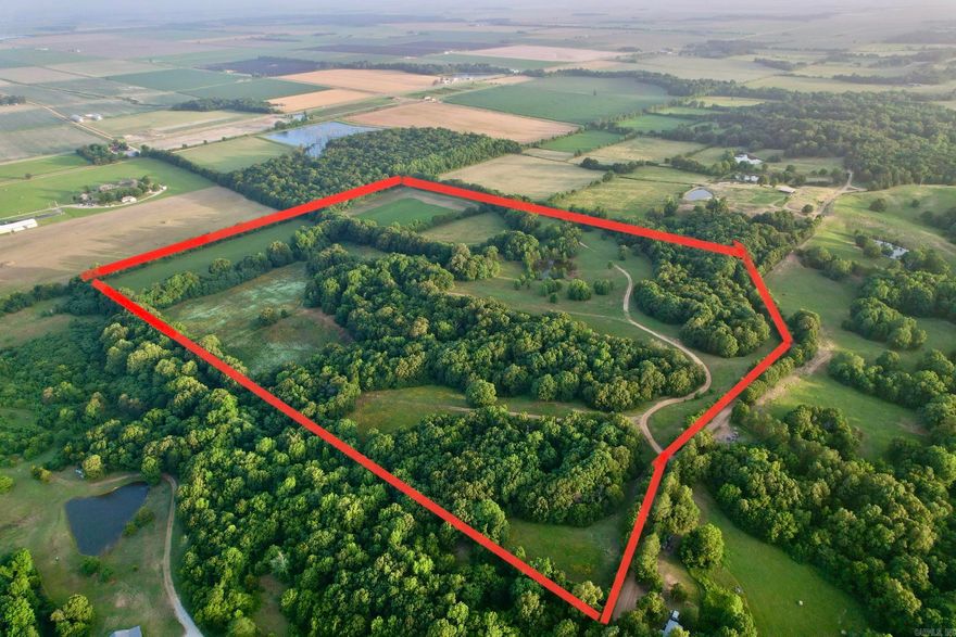 One of the most beautiful properties on Crowley's Ridge, this 85.00 acre tract boasts a pond, pastures, and woods for deer and other wildlife. All of this can be enjoyed from a breathtaking view over looking the farm fields of the Delta. This property joins the city limits of Harrisburg and has rural water, electric and natural gas available. Don't miss out on this rare opportunity to own acreage on The Ridge!