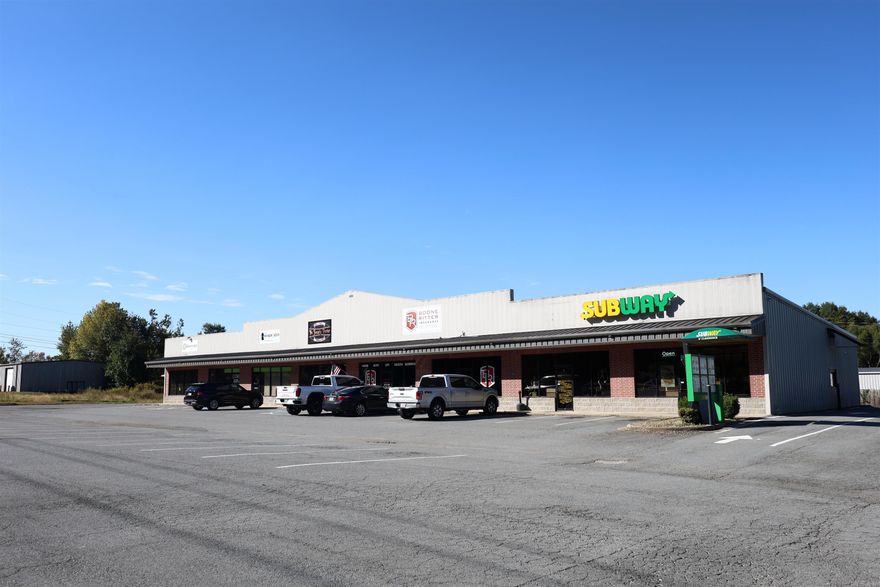 Excellent Lease Space for Restaurant or Retail!  Located along Cabot’s busiest commercial corridor, the traffic count is estimated at 14,000 vpd.  Dual entrances for easy access & abundant shared parking. Steady foot traffic with Arkansas Revenue Office next door.  Space is +/-1620 sf & has 30’ storefront w/open floorplan & built-in service counter. Kitchen, bathroom & storage/office areas in back. Kitchen includes grease trap. Zoned C-2; tenant ready. Call today for more details! See Agent Remarks.
