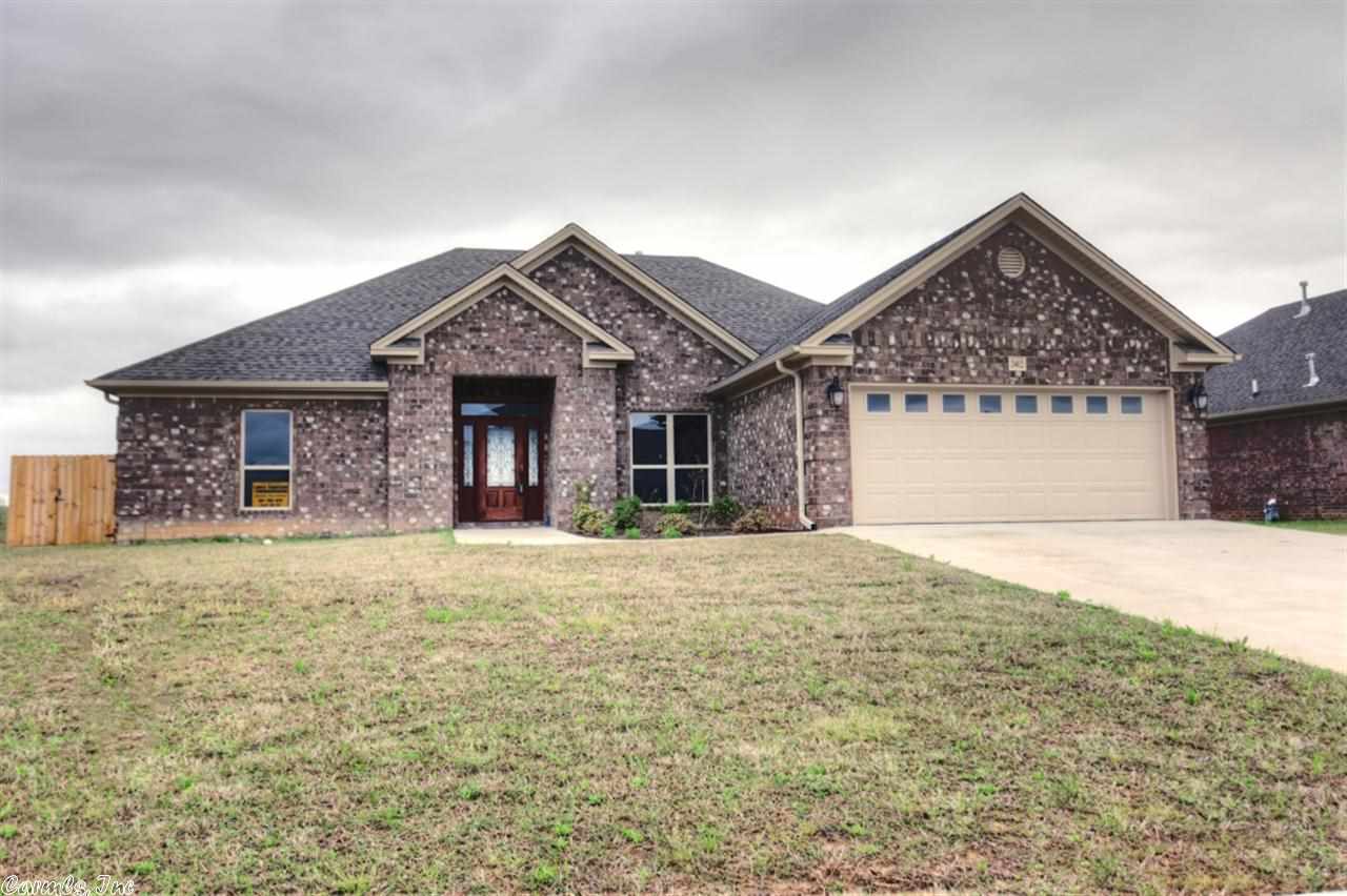 Awesome new construction with a great layout! Gorgeous kitchen features stained cabinets, granite countertops, and a breakfast bar. Dine in the breakfast room OR the formal dining room. Living area features a fireplace, scraped hardwood floors, and leads to private fenced backyard. Plenty of space in all of the bedrooms too! You'll love the neighborhood...a lake to fish in, a community pool planned for the future, and conveniently located.