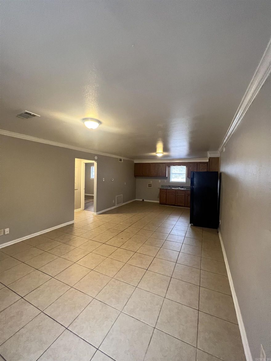 Renovated 2 bed, 1 bath apartment. Refrigerator provided. Trash paid by owner.