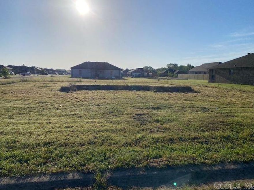 Builders...here you go. Corner lot in Shiloh Creek Estates for sale. Foundation started and seller has full blueprints or you can remove blocks and build your own dream home.