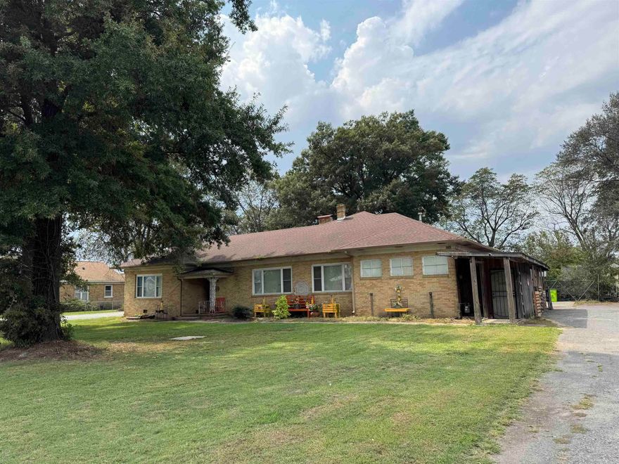 Spacious 3-bedroom, 2-bathroom site-built brick home with approximately 3,100 sq. ft. of living space. This home features generously sized rooms, including a large kitchen perfect for family gatherings. Sitting on a shaded lot, the property offers plenty of outdoor space along with a large shop in the back for storage, hobbies, or projects. With its size and layout, this home provides ample room for a large family to spread out and enjoy.