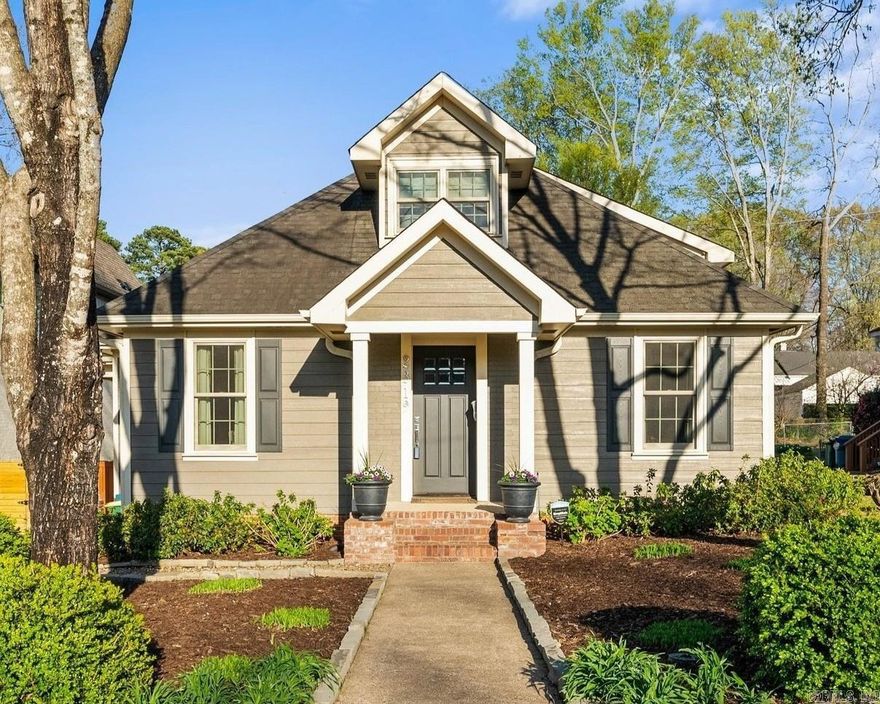 Spectacular renovated craftsman home! Beautiful street appeal and fabulous floor plan. The perfect combination of charm and sophisticated modern amenities. Spacious family living space that flows into formal dining and gorgeous chef's kitchen with high end appliances and custom cabinetry. Inviting family den/media. Main Level: Luxurious primary suite with his/her walk in and spa inspired bath. Guest bedroom with adjacent full bath. Large laundry w/ storage. Upstairs: Large guest bedroom suite with reading nook and open home office/study space. Truly outstanding for family living and entertaining - indoors and out.  Nice covered terrace overlooking pristine landscape. One car attached garage with additional parking pad. Fabulous location easy walking distance to Heights fine dining and shopping.