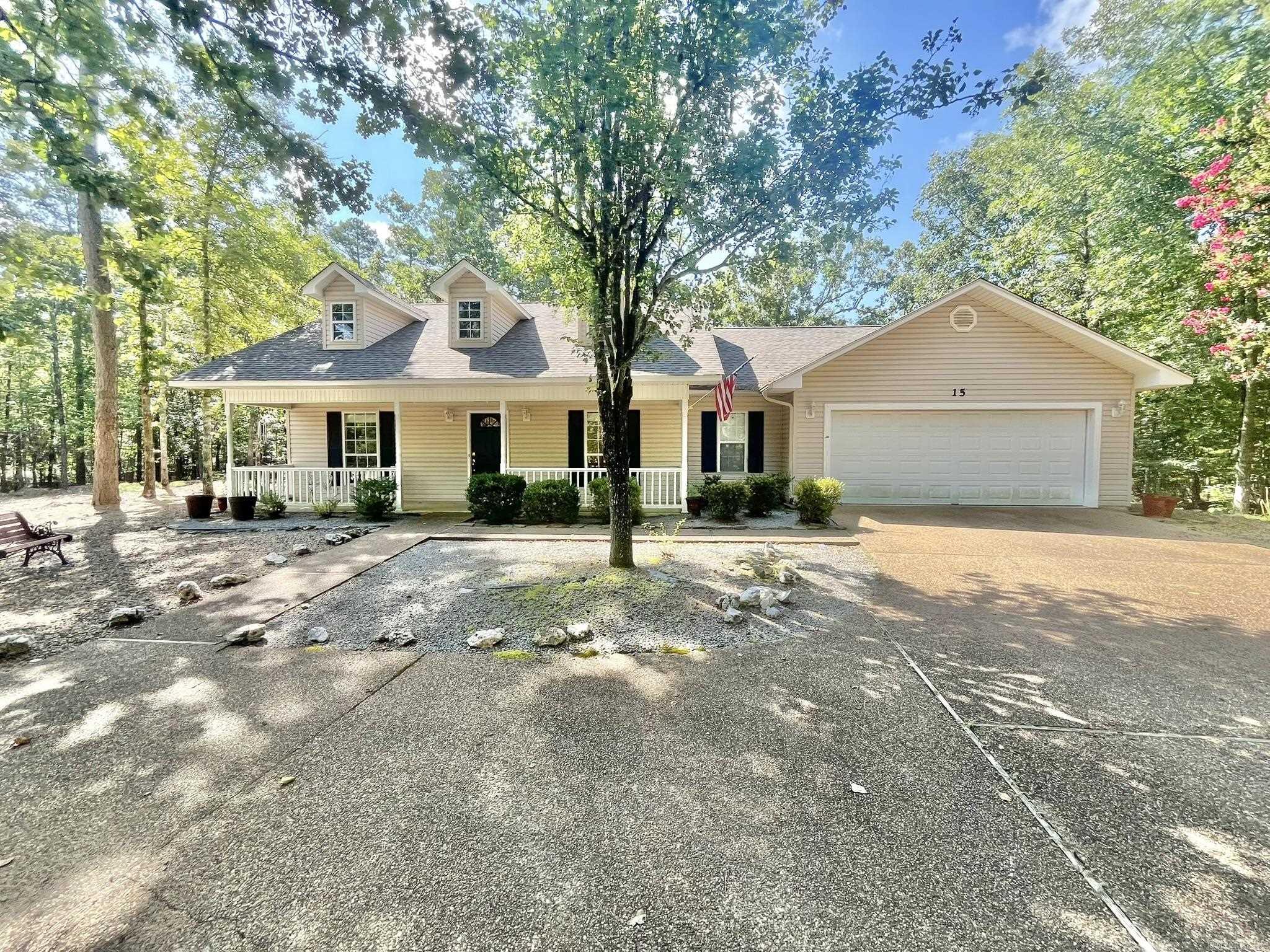Charming home near Lake Pineda & Glazy Peau gate with Southern-style curb appeal! Enjoy morning coffee on the welcoming front porch or relax in the light-filled sunroom. Back deck perfect for watching the wildlife. Low-maintenance exterior, new roof in 2020. Ideal as a full-time residence or weekend retreat just minutes from the Lake Pineda boat ramp. Open floor plan with split bedrooms. Deep 2 car garage with cabinets. Storage room off garage. SEE AGENT REMARKS.