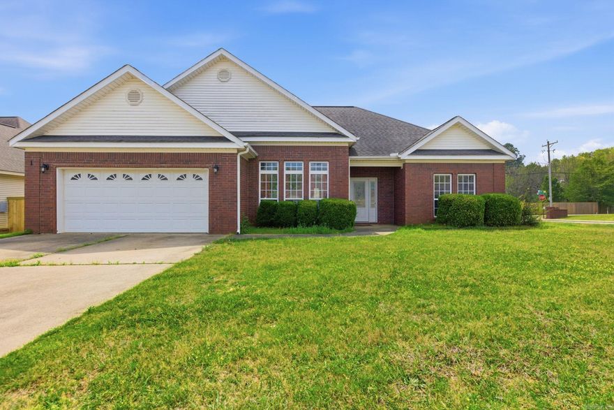 Beautifully designed open floor plan home, perfectly situated on a desirable corner lot! The interior offers a seamless flow between living, dining, and kitchen space-ideal for both everyday living and entertaining. Plenty of natural light and a corner lot that provides added privacy, extra yard space, and great curb appeal. Schedule your tour today. Sold AS-IS. AGENTS SEE REMARKS!