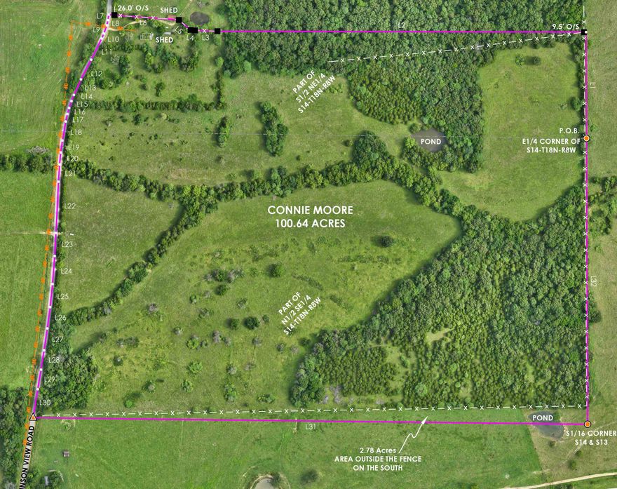 Discover the peace and tranquility of authentic country living on this prime 100-acre+/-  homesteading property. If your dream includes fresh air, open space, and a deep connection to the land, your search ends here. This property offers an ideal foundation for the budding hobby farmer, featuring a perfect blend of productive open pasture and sheltering mature woods. The land is ready for livestock with existing fencing and cross-fencing, and a large pond plus several seasonal creeks provide essential water sources. Save time and money with a huge head start: an existing well and septic system are already in place at the original home site, providing valuable infrastructure for your new home or cabin. Beyond the farmstead, the timbered areas offer proven potential for excellent deer and small game hunting, with scrapes and rubs evident throughout the acreage. This is more than a piece of land; it is an opportunity to cultivate a generational farm where memories are made and the beauty of the countryside is cherished for years to come. Embrace the charm of rural living—your dream farm awaits. May be willing to subdivide. Contact us now to schedule your private tour!