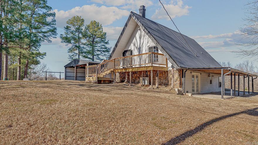 Discover this remodeled rustic retreat on approximately 40 acres in the scenic Lafe/Knob area of Arkansas. Offering privacy, open space, and a true connection to nature, the property features a private fishing pond, abundant wildlife, and a peaceful setting ideal for relaxing or unplugging. The home offers over 2,000 square feet across three levels with 3 bedrooms, a bunk room loft, and 2 full baths. The updated kitchen features a commercial-grade gas stove, perfect for entertaining or everyday use. Additional upgrades include central heat and air and a durable metal roof. Outside, enjoy a shop and detached carports for storage, hobbies, or recreational needs. The property is served by Clay County water and electric and includes Clay County Fiber internet, providing modern convenience in a rural setting. Whether you’re seeking a private retreat, recreational acreage, or room to breathe, this property offers comfort, functionality, and endless possibilities. Sit back, watch the clouds roll by, and enjoy life.