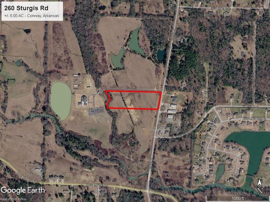 Prime Commercial Land For Sale!  Located between Meadows Technology Park and new Conway I-40 Exit 132, this property is ready for development into a wide range of commercial uses. Additional land available.