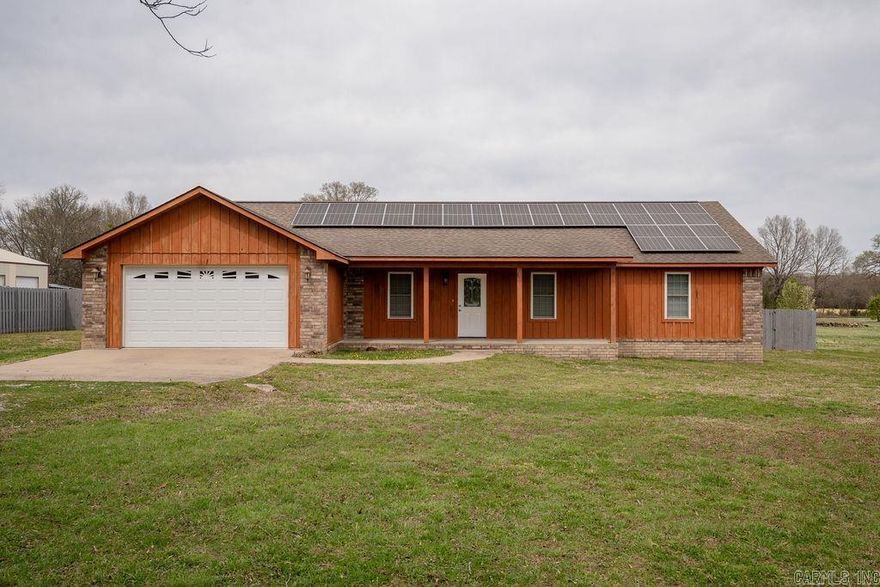 This 3-bed, 2-bath home on 1.6 acres is located on a quiet dead-end street, minutes from town. Upgrades include solar panels, new HVAC, fresh paint, and added attic insulation. Features a fenced backyard and wooded area. Move-in ready with living room and master bedroom wired for surround sound.   Professional photos will be taken Friday 3/21/25